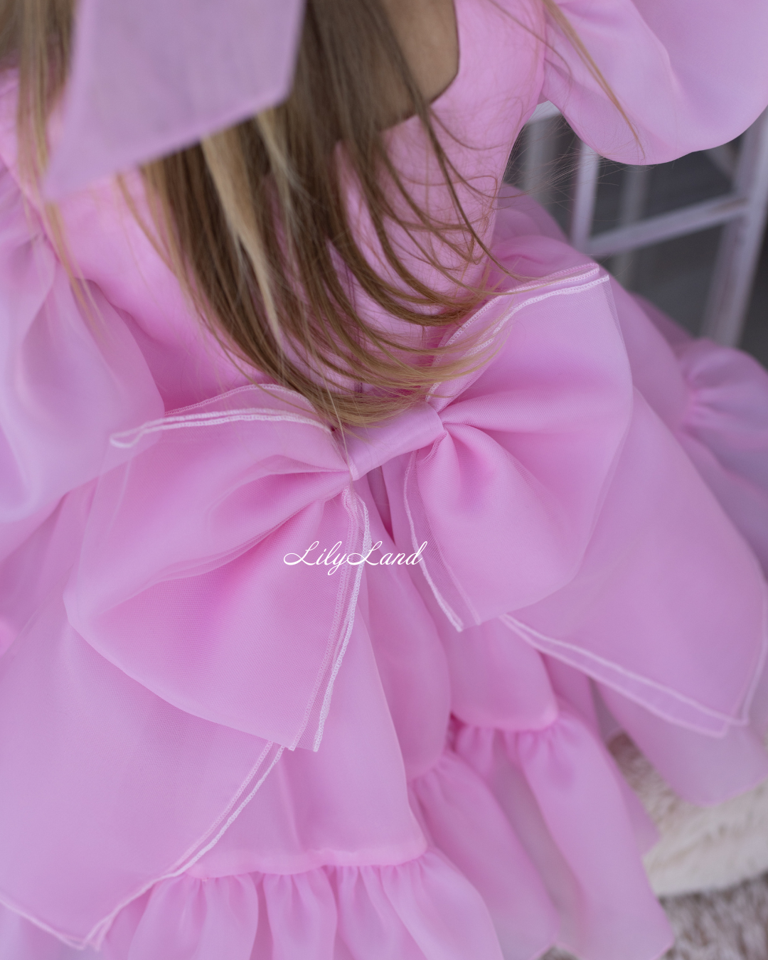 Marseille Puffy Tutu Girl Dress in Pink