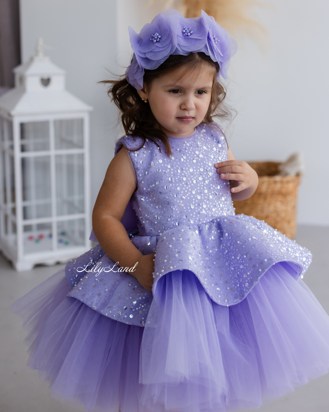 Nancy Tutu Girl Dress in Lavender