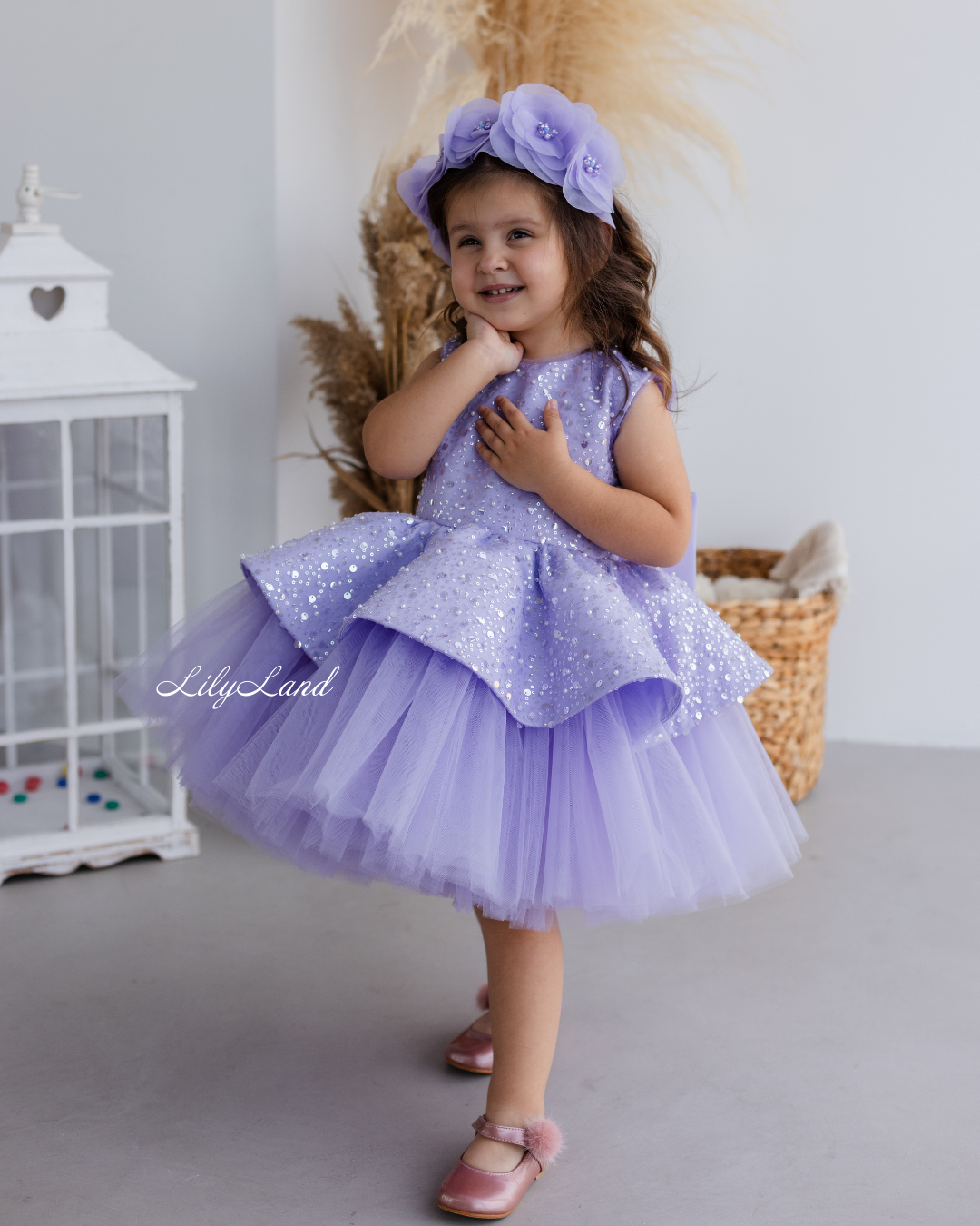 Nancy Tutu Girl Dress in Lavender