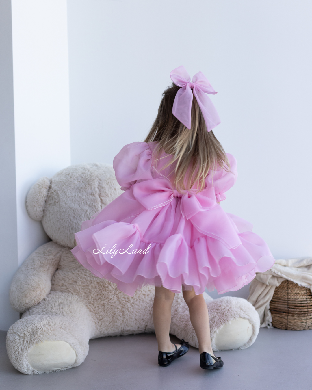 Marseille Puffy Tutu Girl Dress in Pink