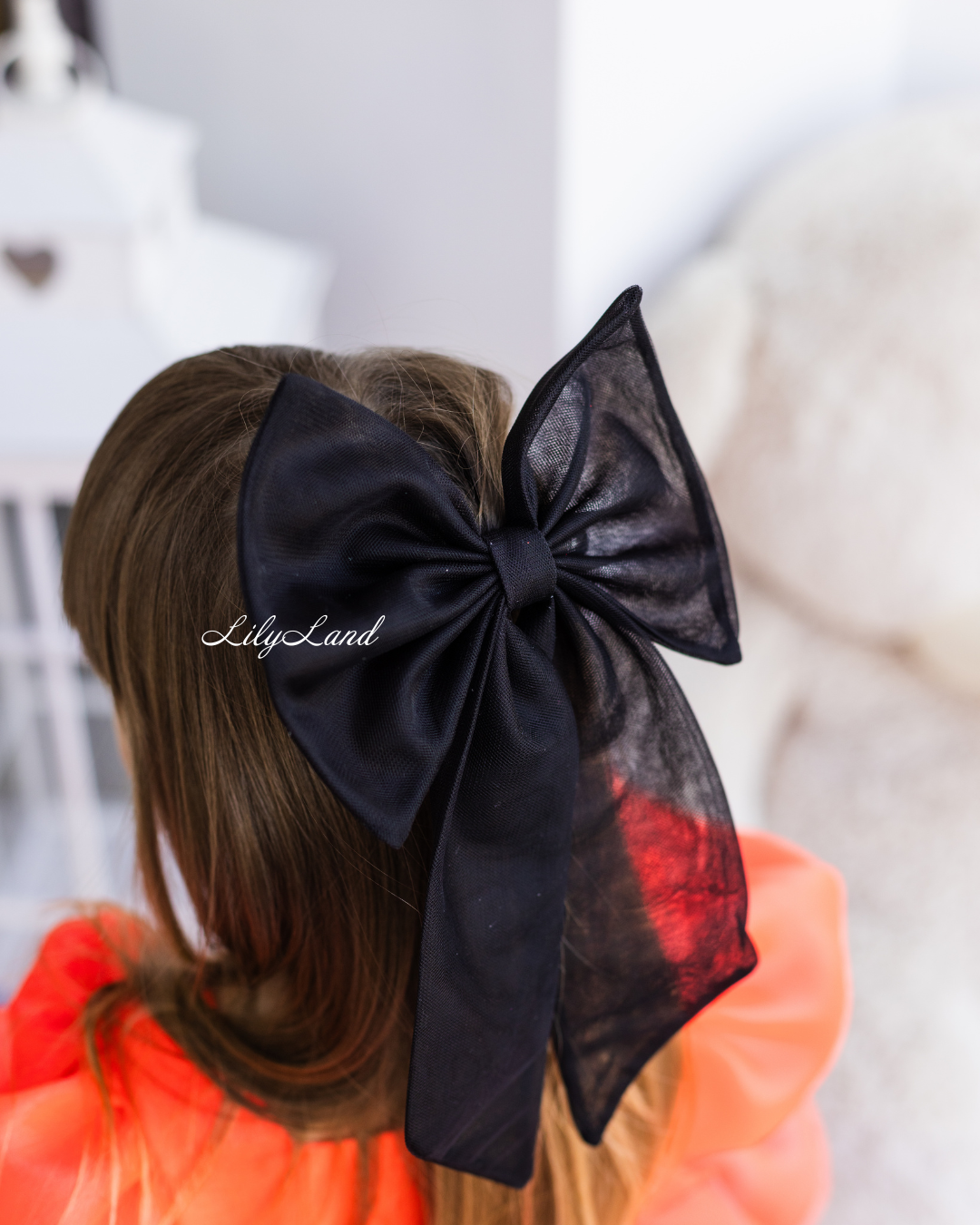 Marseille Puffy Tutu Girl Dress in Bright Neon Orange