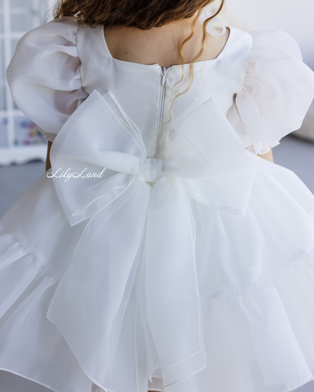 Marseille Puffy Tutu Girl Dress in White