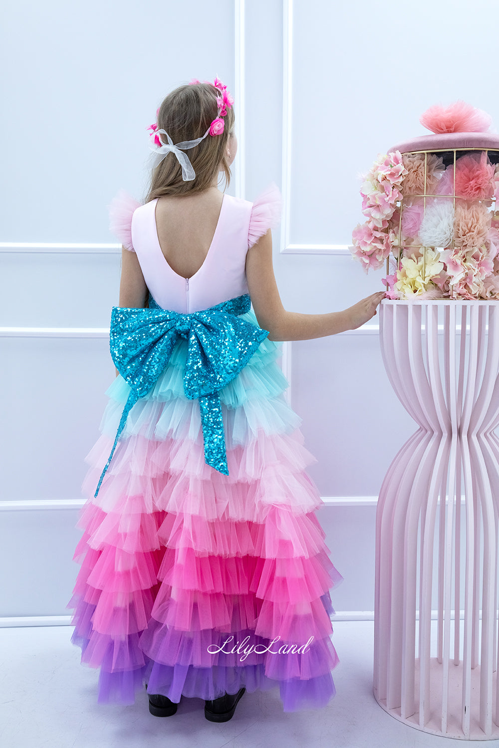 Shell Baby Girls Long Ombre Dress