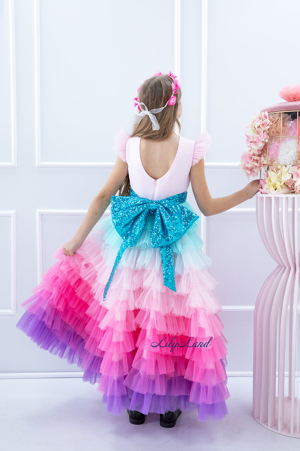 Shell Baby Girls Long Ombre Dress