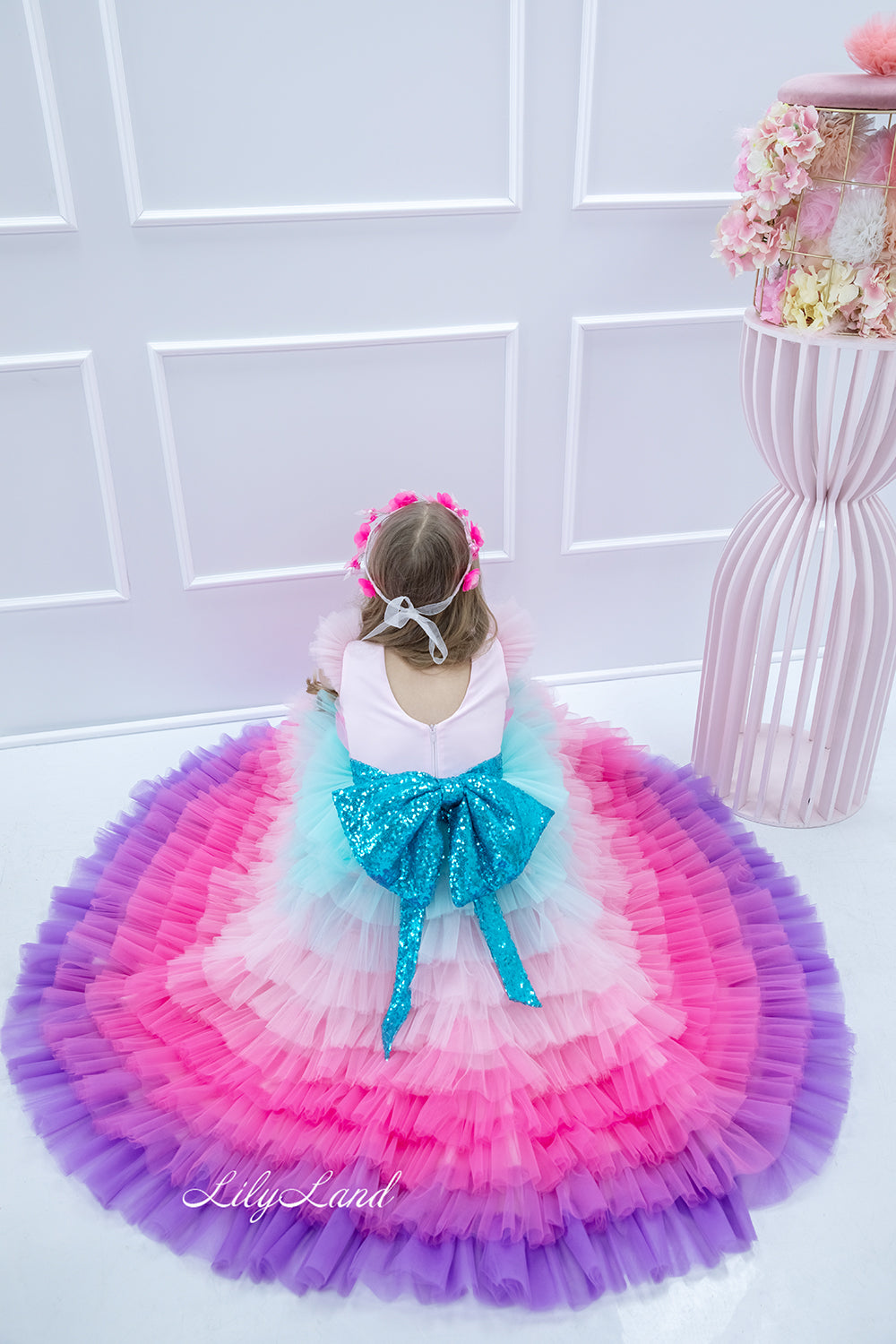 Shell Baby Girls Long Ombre Dress