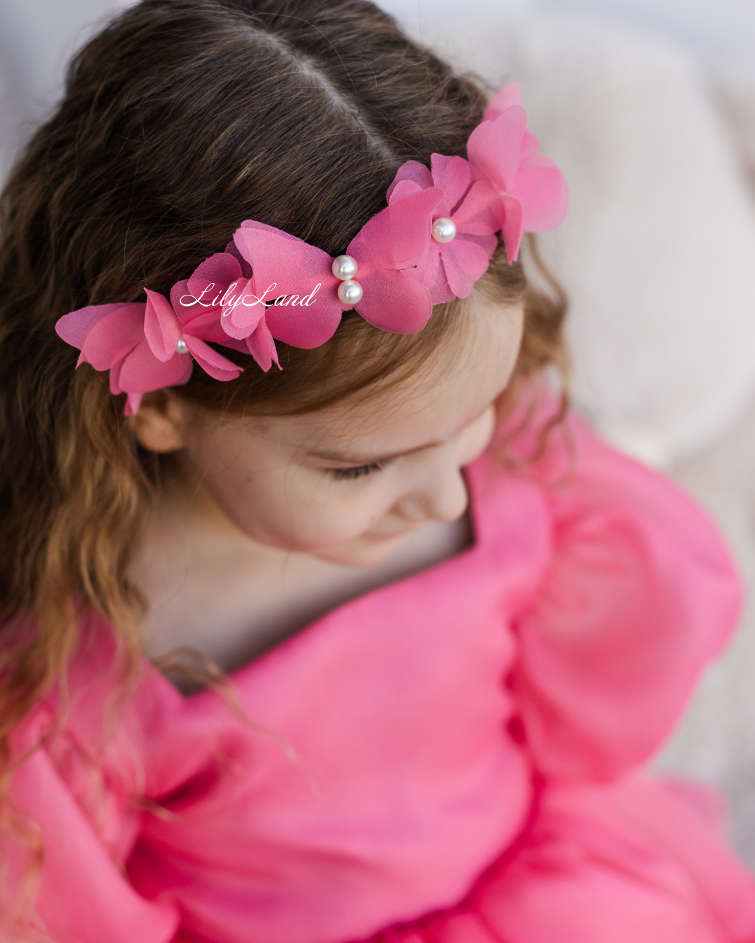Marseille Puffy Tutu Girl Dress in Bubble Pink