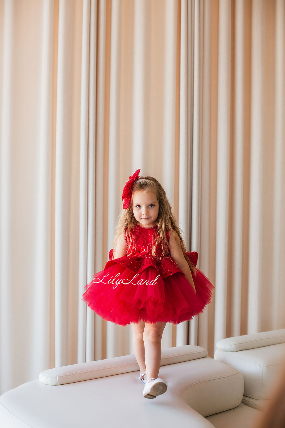 Nancy Tutu Girl Dress in Red