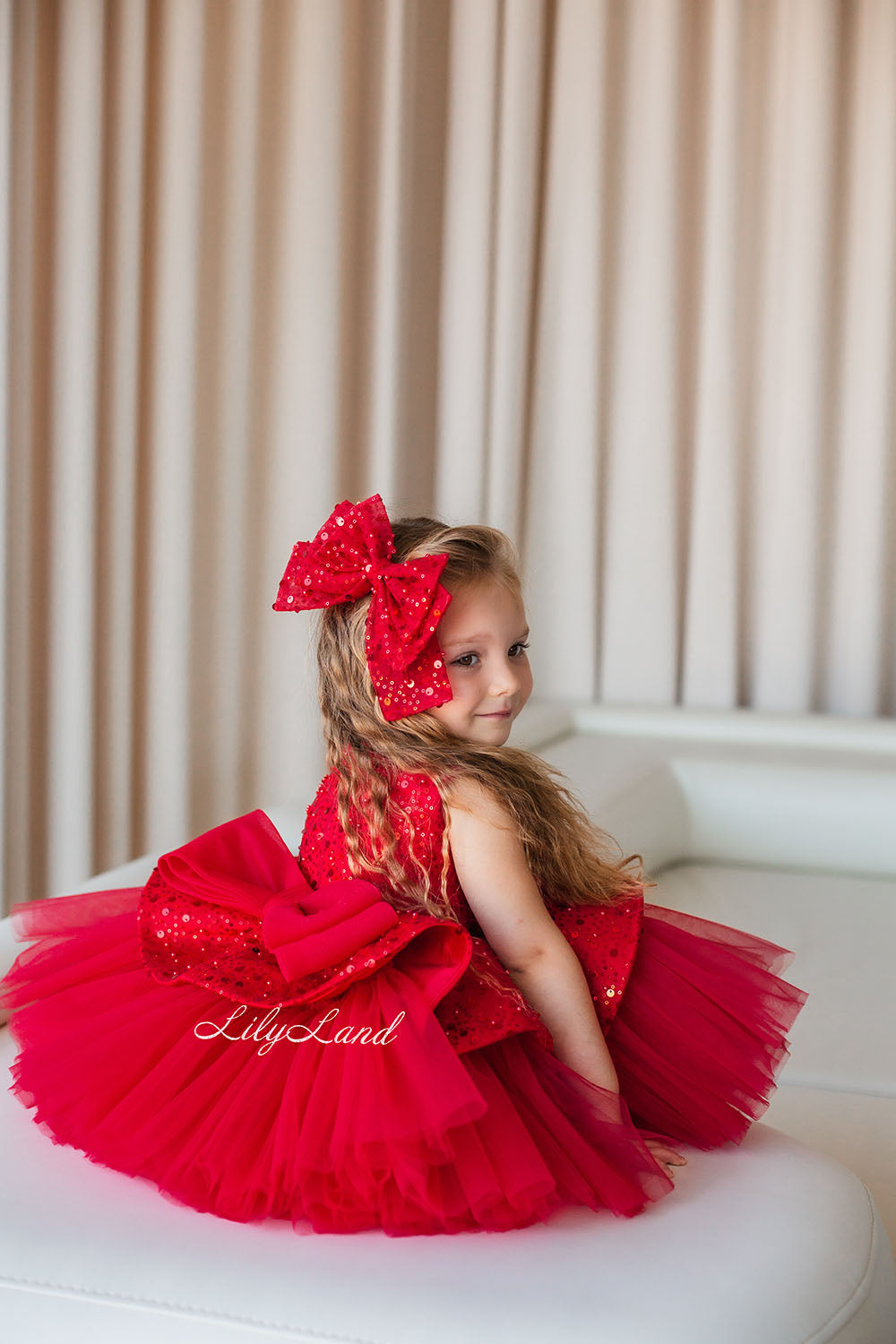 Nancy Tutu Girl Dress in Red