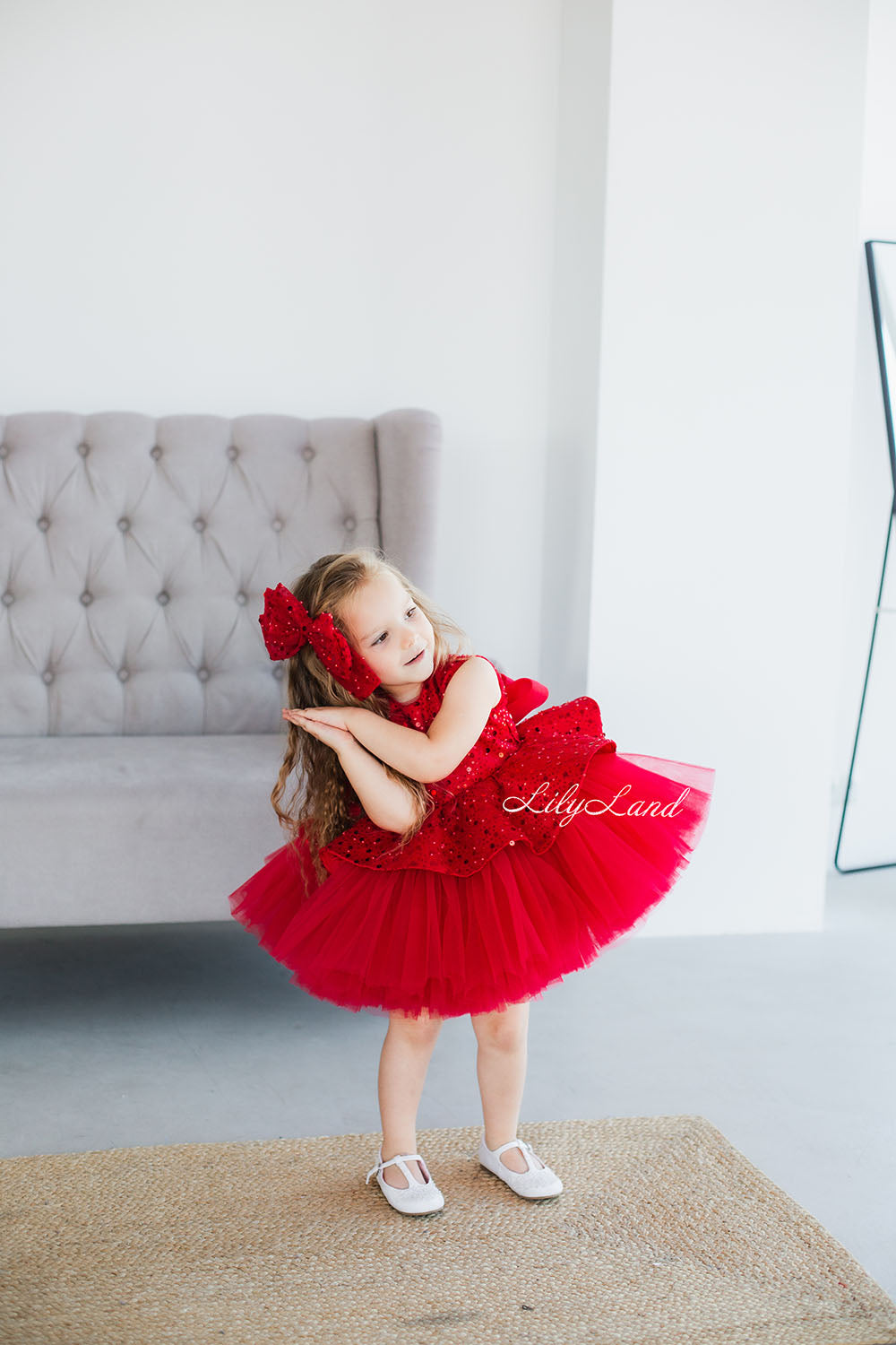 Nancy Tutu Girl Dress in Red