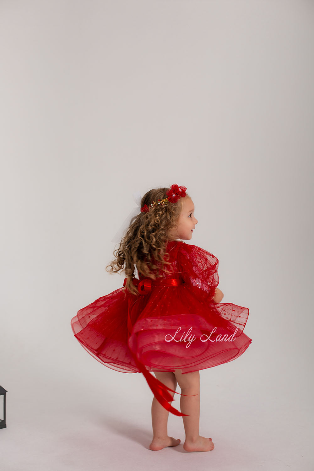 Polina Girl Dress for Special Occasion in Red