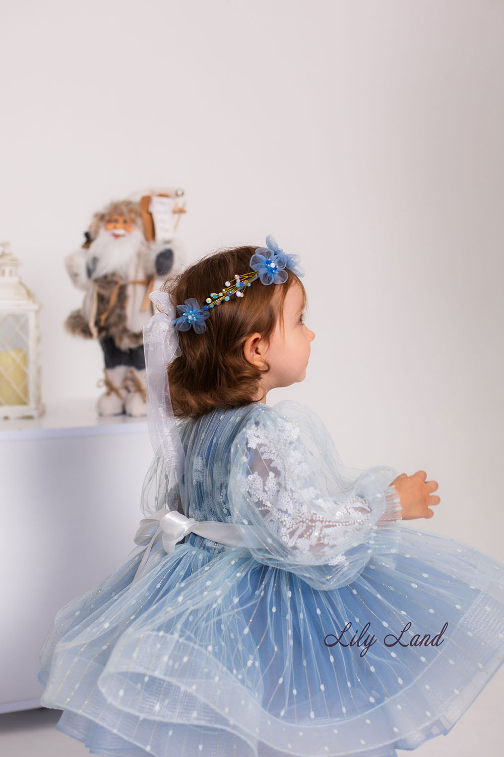 Polina Girl Dress for Special Occasion in Blue