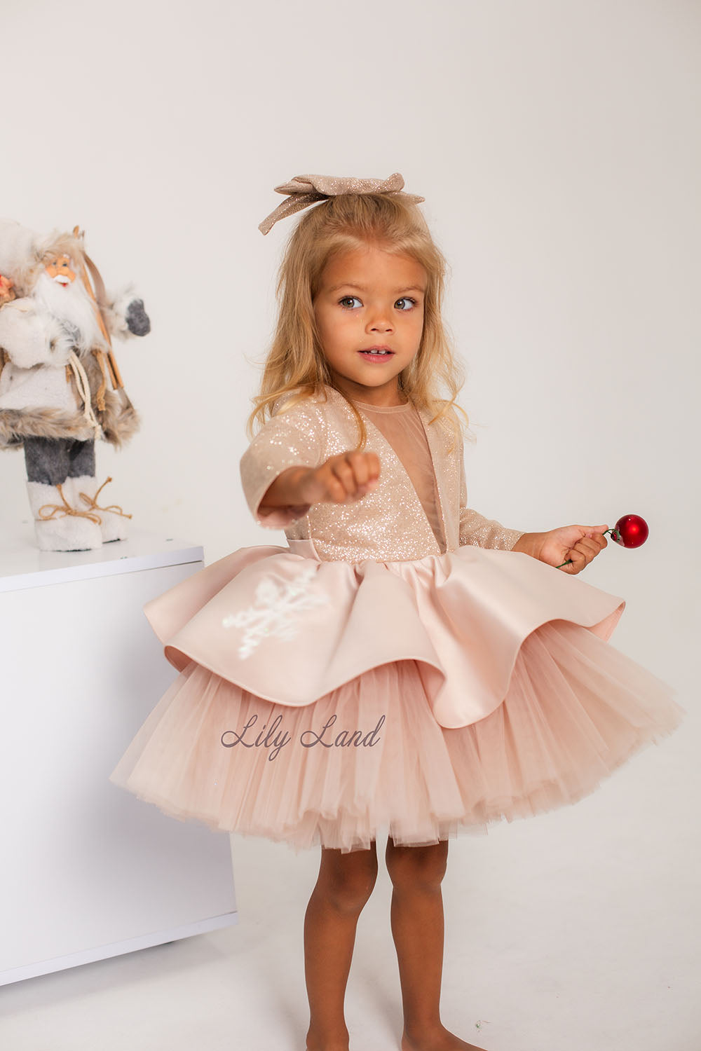 Angelina Glitter Girl Dress In Royal Blue