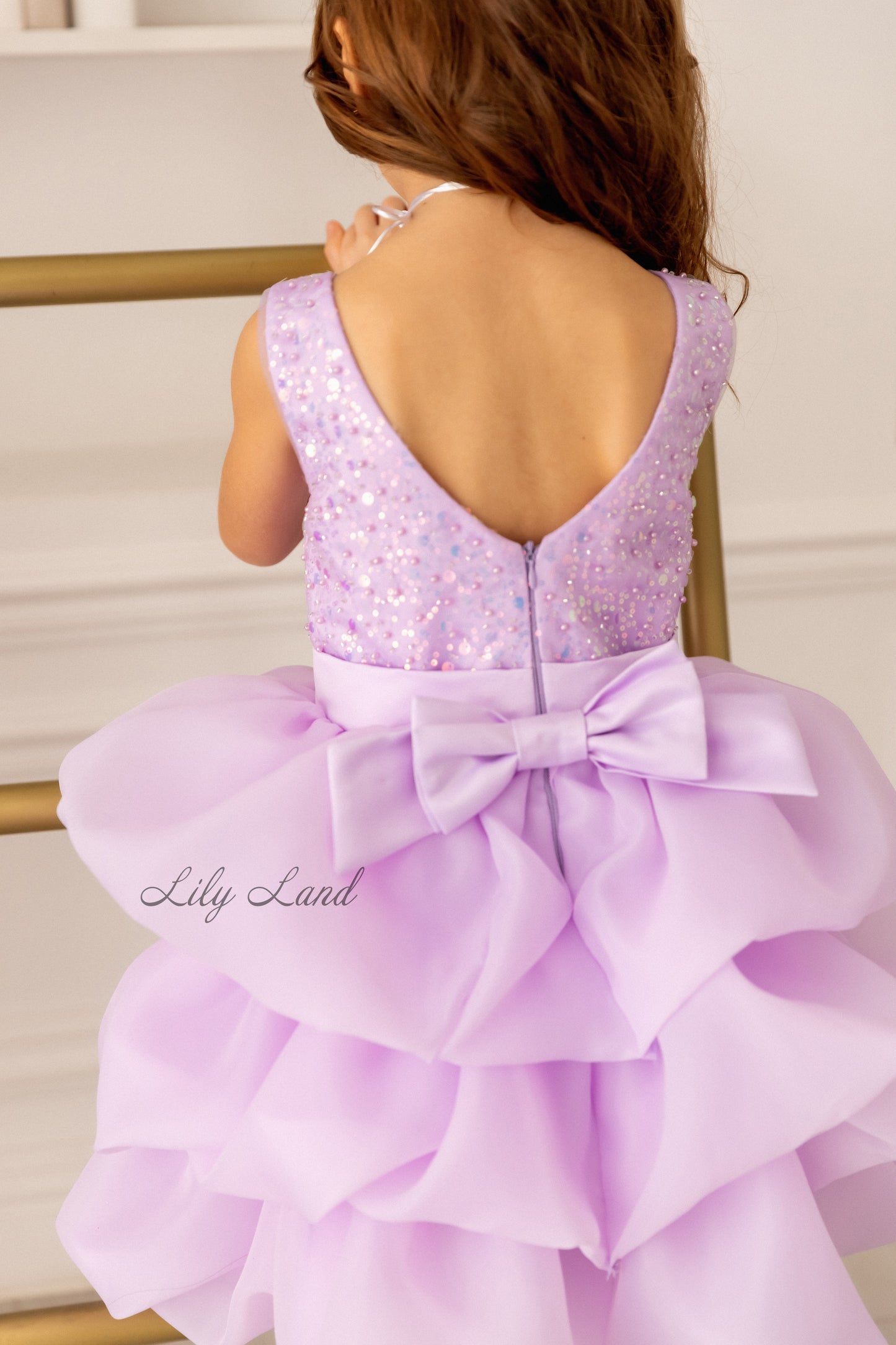 Rosalyn Girl Dress in Light Lavender