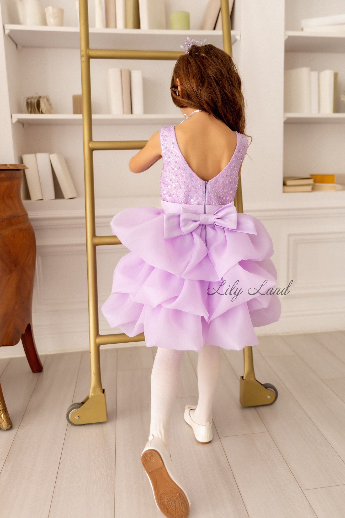Rosalyn Girl Dress in Light Lavender