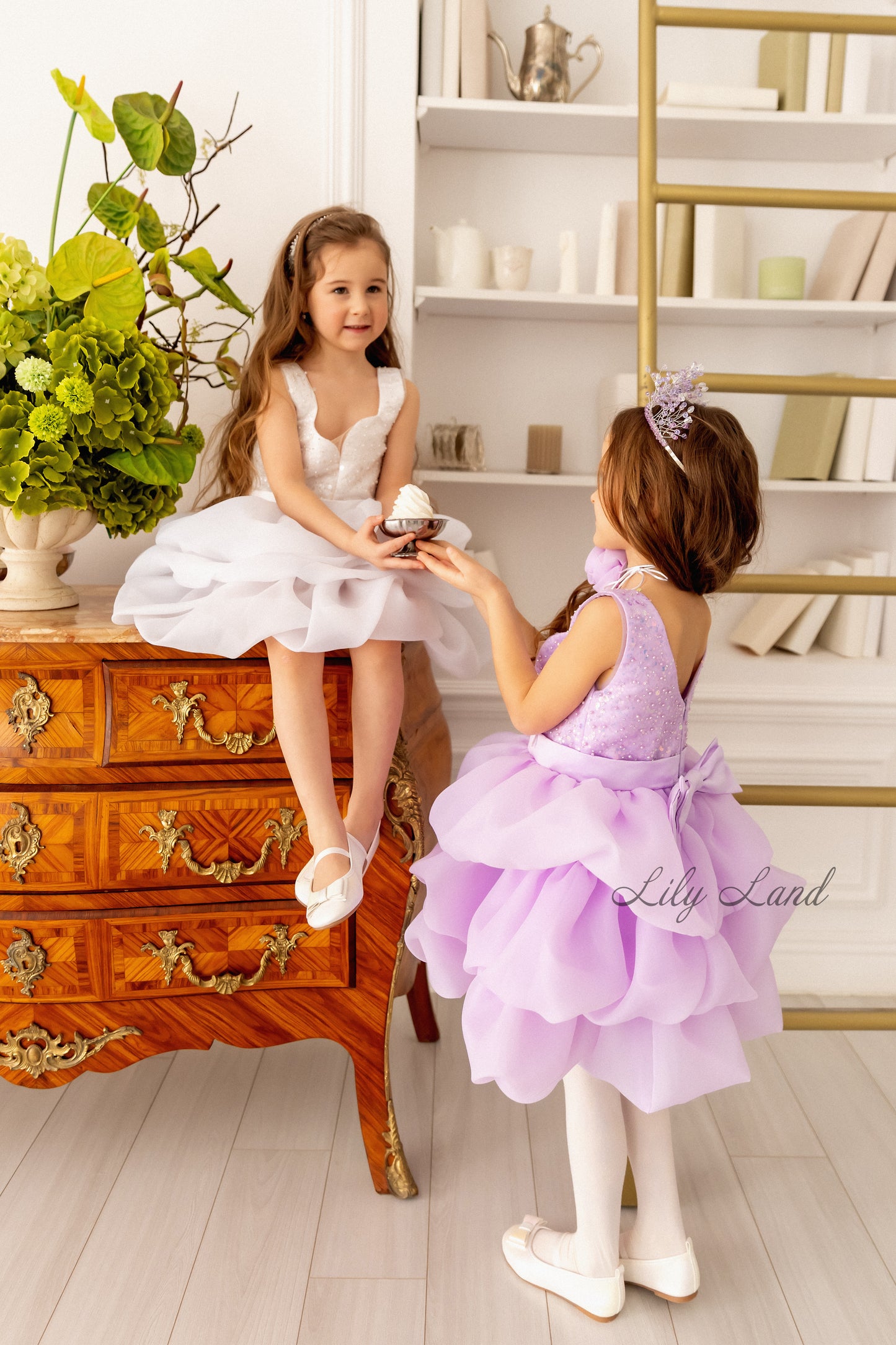 Rosalyn Girl Dress in Light Lavender