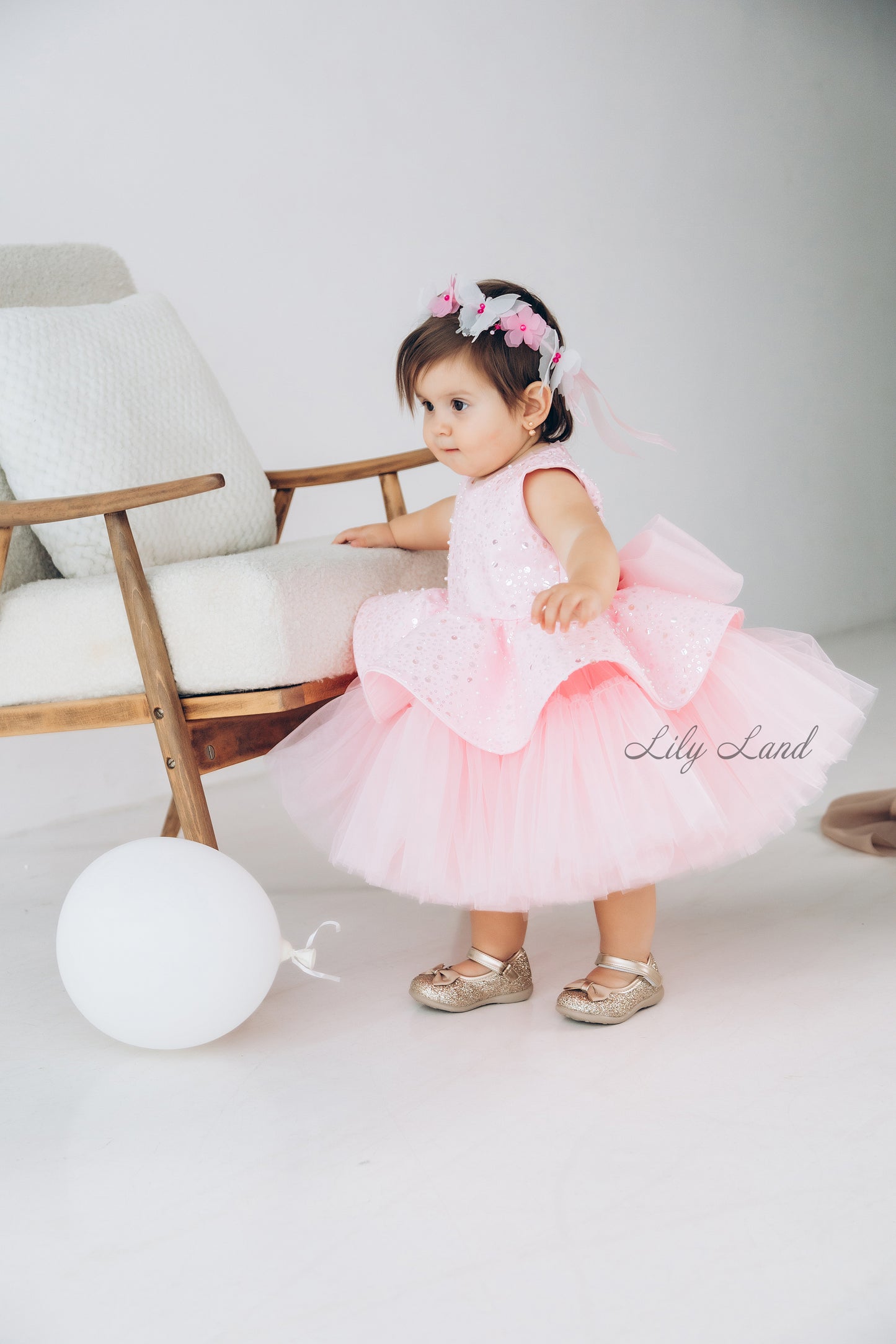 Nancy Tutu Girl Dress in Light Pink