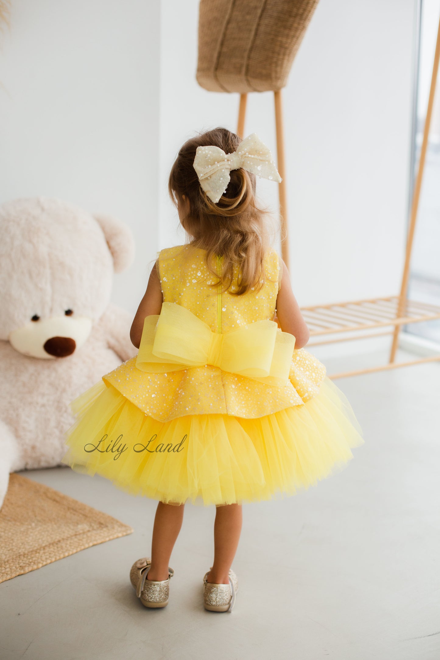 Nancy Tutu Girl Dress in Yellow