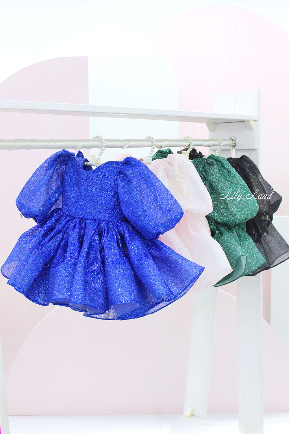 Goldie Girl Dress In Silver With A Huge Bow At The Back