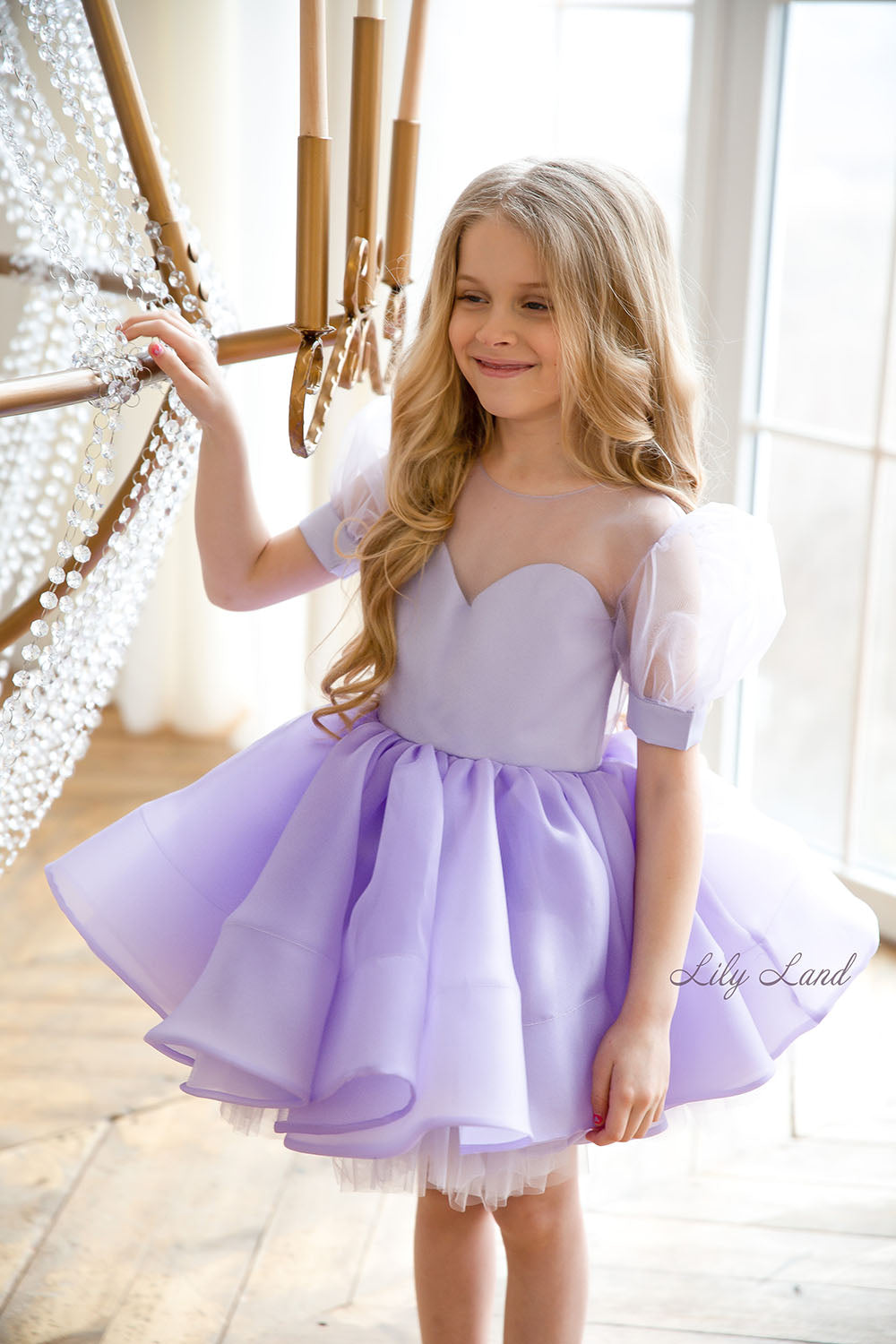 Alice Lavender Flower Girl Birthday Dress