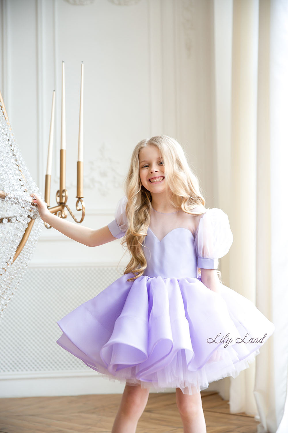 Alice Lavender Flower Girl Birthday Dress