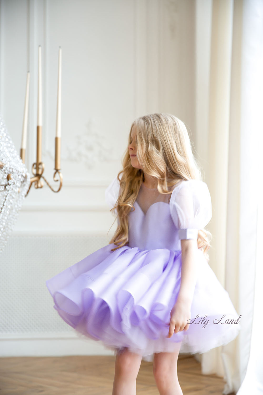 Alice Lavender Flower Girl Birthday Dress