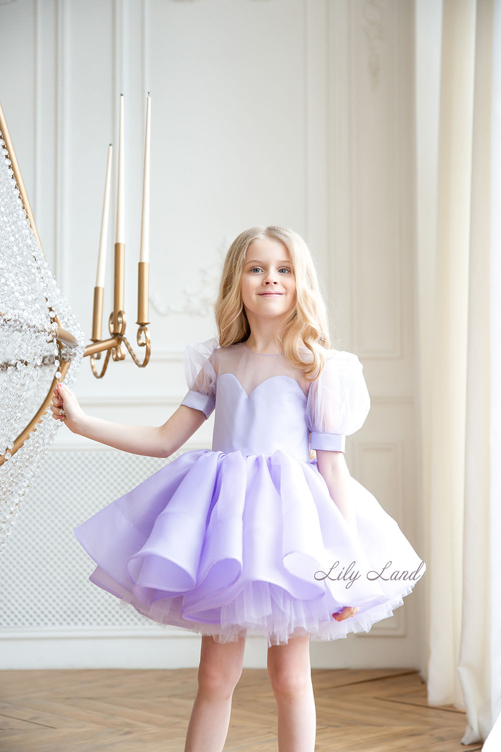 Alice Lavender Flower Girl Birthday Dress