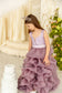 Rosalyn Girl Dress in Pale Lavender with Long Train