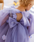 Fifi Baby Girl Dress in Lavender with Attached Flowers