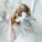 Girl Hair Accessories with Butterflies in Ivory