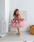 Nancy Tutu Glitter Girl Dress in Dusty Rose