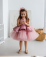 Nancy Tutu Glitter Girl Dress in Dusty Rose