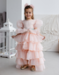 Julia Multilayered Girl Dress In Peach