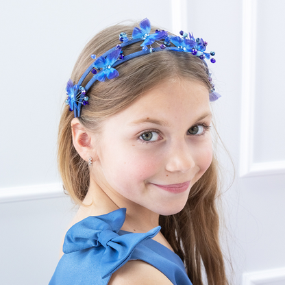 Diadema Niña con Mariposas Multicolores