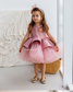 Nancy Tutu Glitter Girl Dress in Dusty Rose