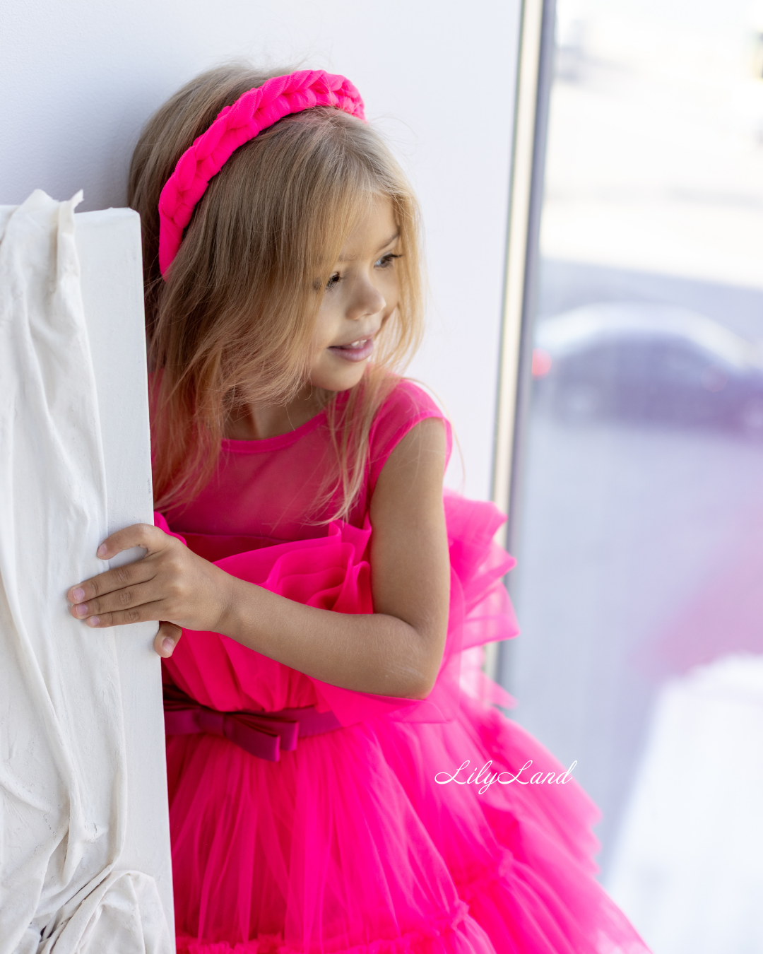 Barbie Tutu Girl Dress in Hot Pink