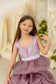 Rosalyn Girl Dress in Pale Lavender with Long Train