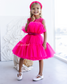 Barbie Tutu Girl Dress in Hot Pink