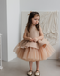 Nancy Tutu Glitter Girl Dress in Beige