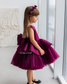 Nancy Tutu Glitter Girl Dress in Burgundy