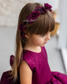 Nancy Tutu Glitter Girl Dress in Burgundy