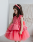 Nancy Tutu Girl Dress in Coral