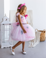 Judy Girl Dress - Flamingo Queen Theme Dress in Pink