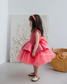 Nancy Tutu Girl Dress in Coral