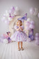 Fernanda Puffy Girl Dress in Butterfly Print