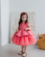 Nancy Tutu Girl Dress in Coral