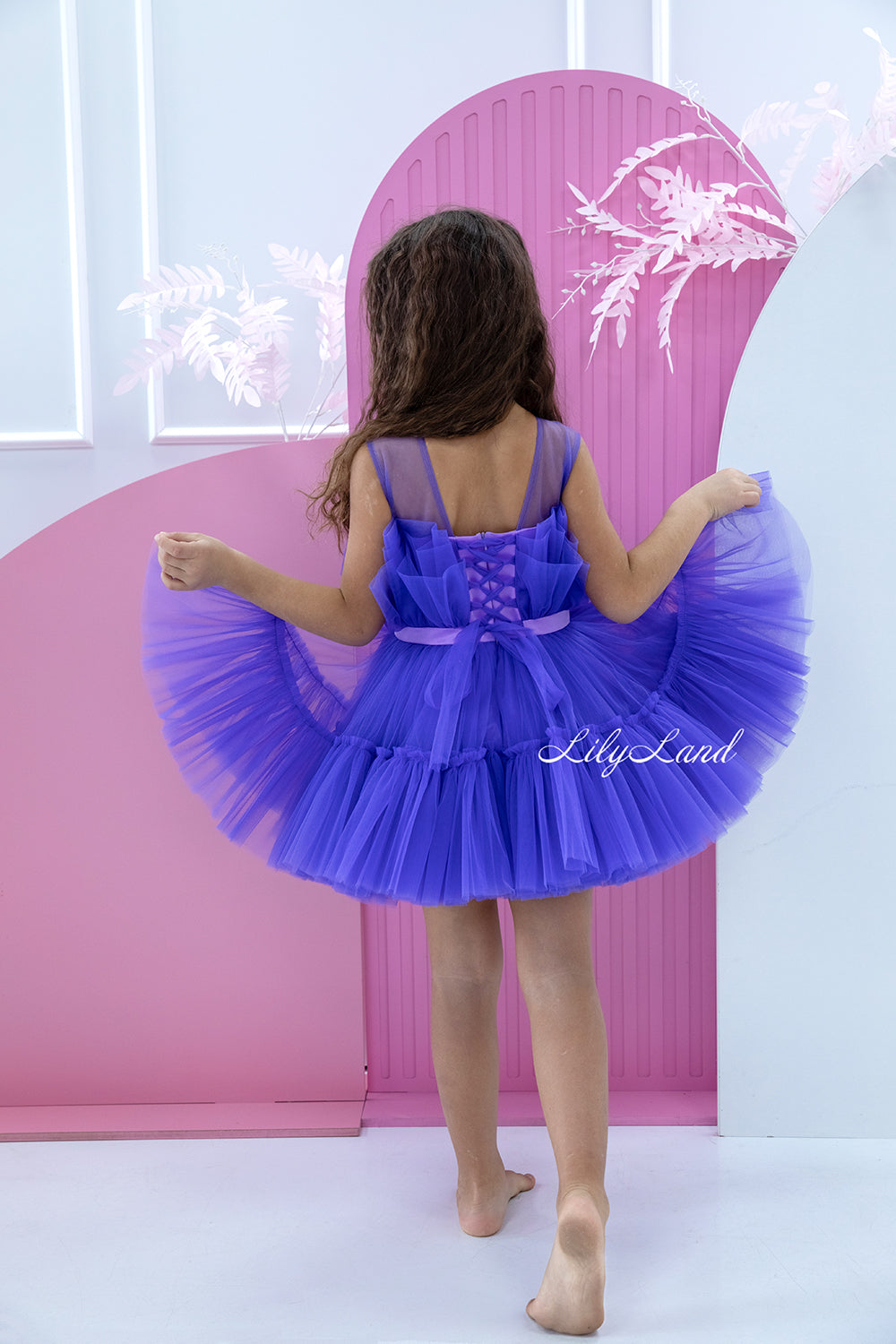 Barbie Tutu Girl Dress in Purple