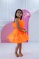 Barbie Tutu Girl Dress in Neon Orange