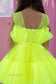 Barbie Tutu Girl Dress in Neon Yellow