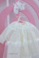 Baptism/Christening Ivory Baby Girl Dress with Long Sleeves