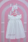 Baptism/Christening Ivory Baby Girl Dress with Pearls